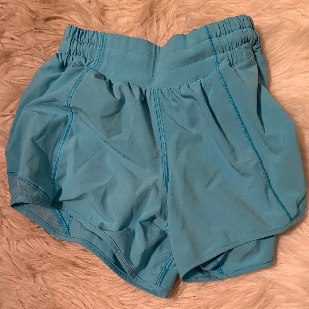 Women's Lululemon Turquoise Athletic Shorts